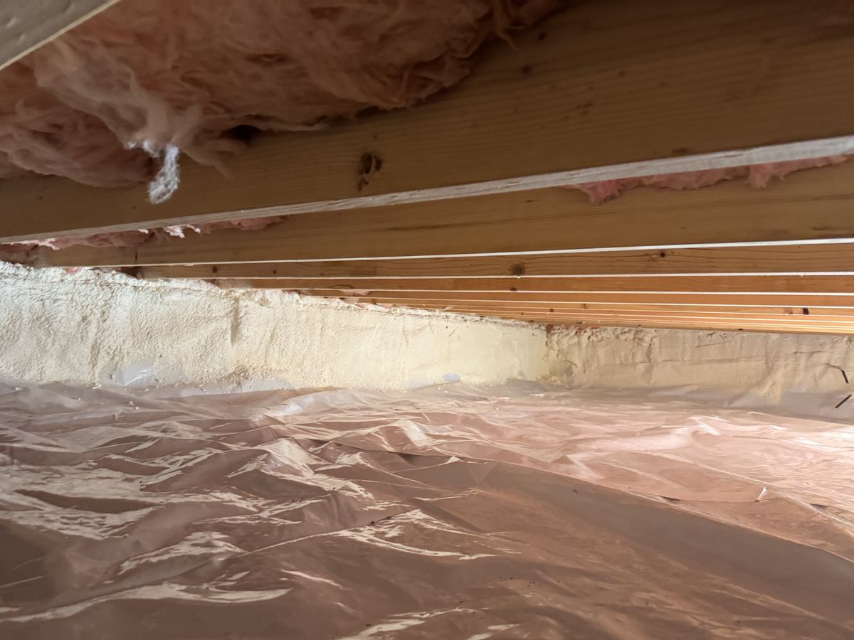 Encapsulated Crawlspace with Access Stairs &mdash; Caribou Construction Colorado