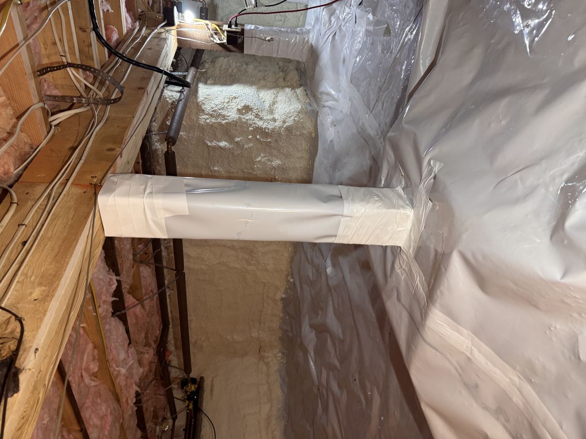 Wrapped Support Pier &mdash; Caribou Construction Colorado